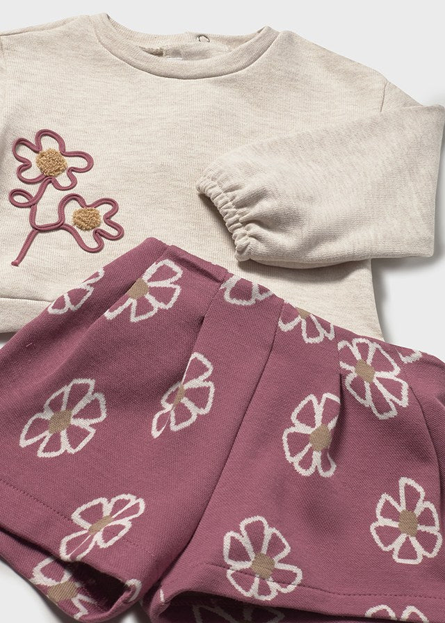 Conj. bermuda punto jacquard 2262