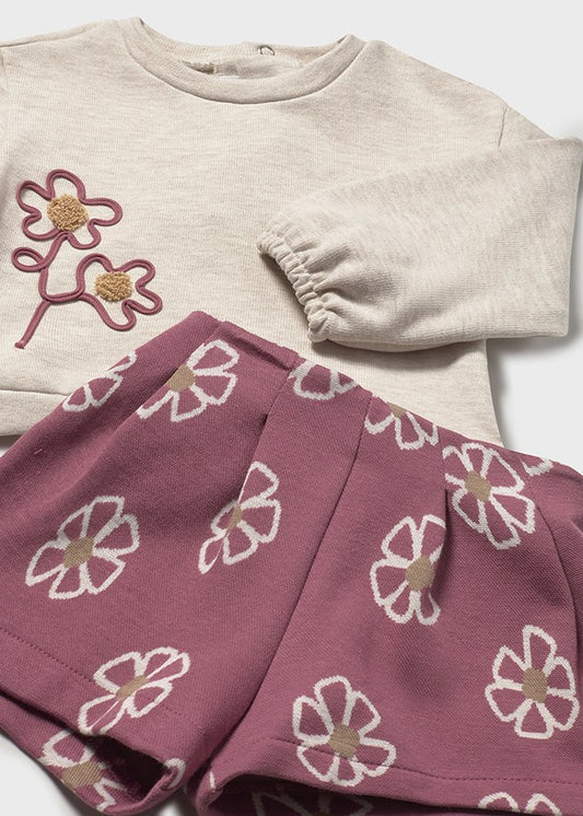 Conj. bermuda punto jacquard 2262