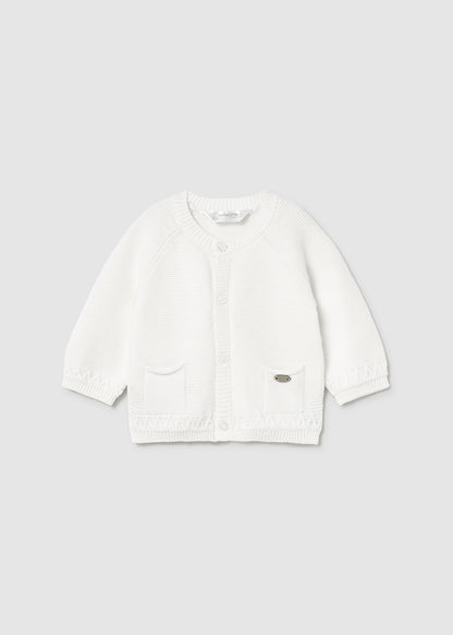 Cardigan cuello redondo tricot 2337