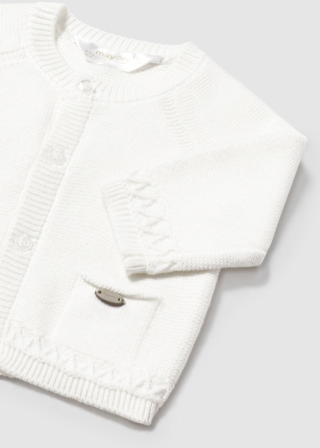 Cardigan cuello redondo tricot 2337