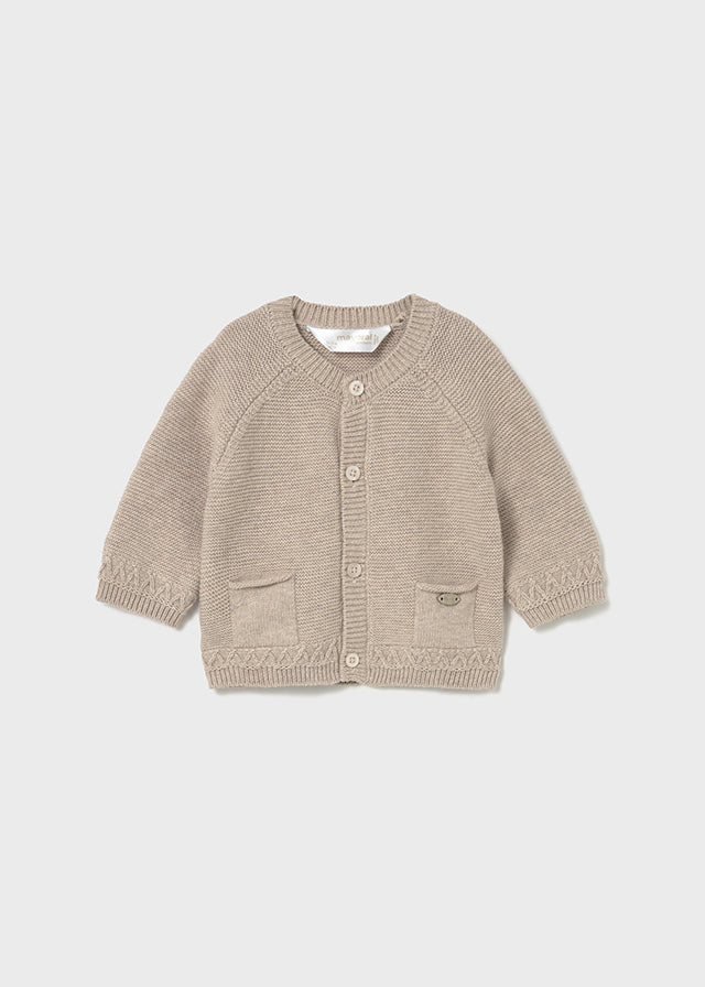 Cardigan cuello redondo tricot 2337