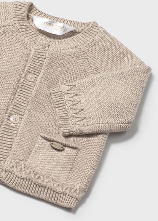 Cardigan cuello redondo tricot 2337