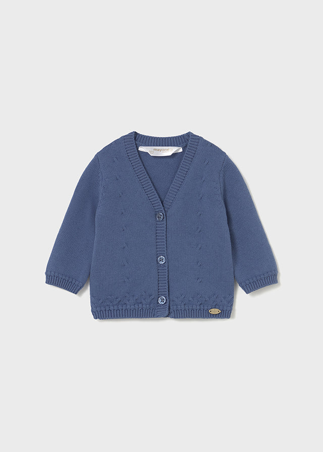 Cardigan cuello pico tricot 2338