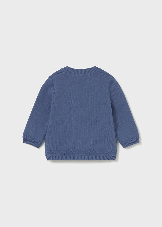 Cardigan cuello pico tricot 2338