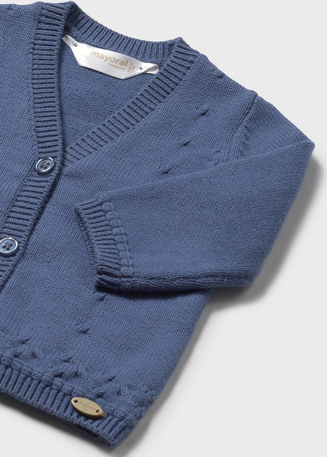 Cardigan cuello pico tricot 2338