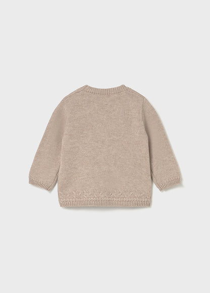 Cardigan cuello pico tricot 2338
