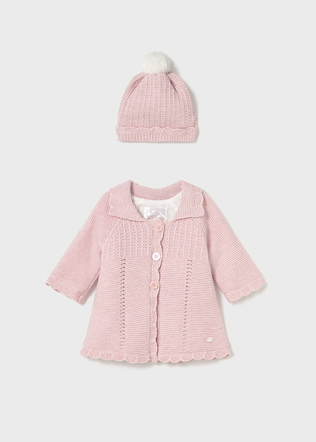 Abrigo y gorro tricot 2412