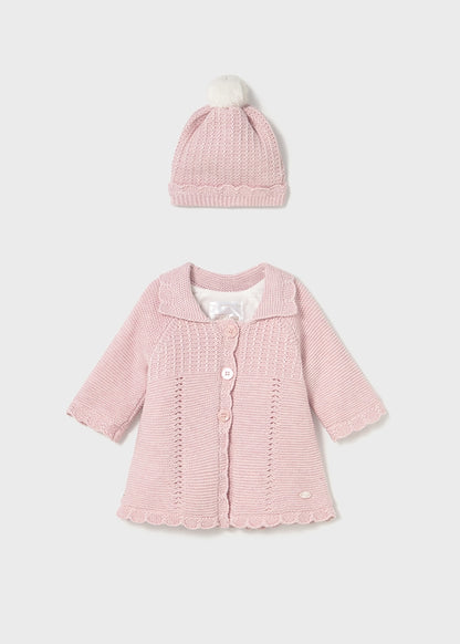 Abrigo y gorro tricot 2412