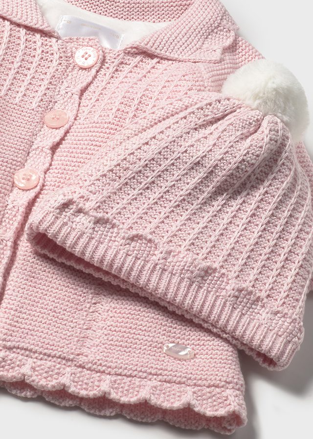 Abrigo y gorro tricot 2412