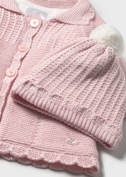 Abrigo y gorro tricot 2412