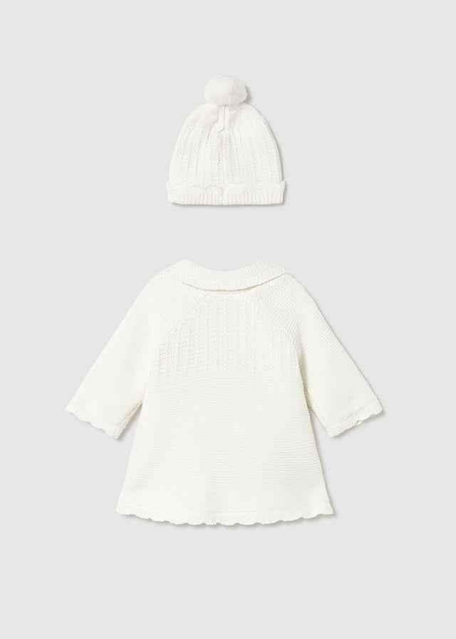Abrigo y gorro tricot 2412