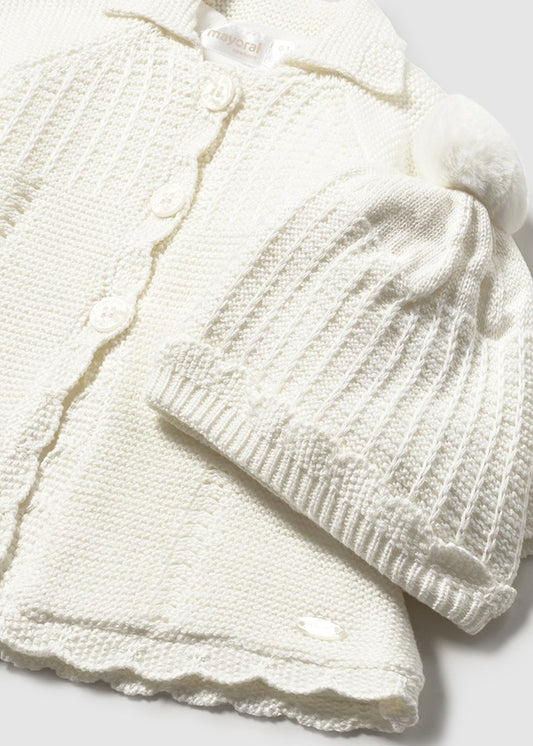 Abrigo y gorro tricot 2412