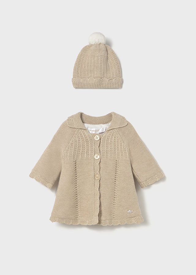 Abrigo y gorro tricot 2412