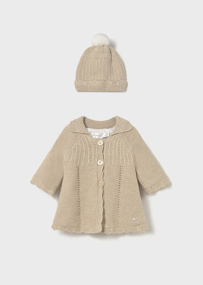 Abrigo y gorro tricot 2412