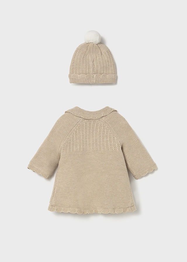 Abrigo y gorro tricot 2412
