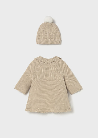 Abrigo y gorro tricot 2412