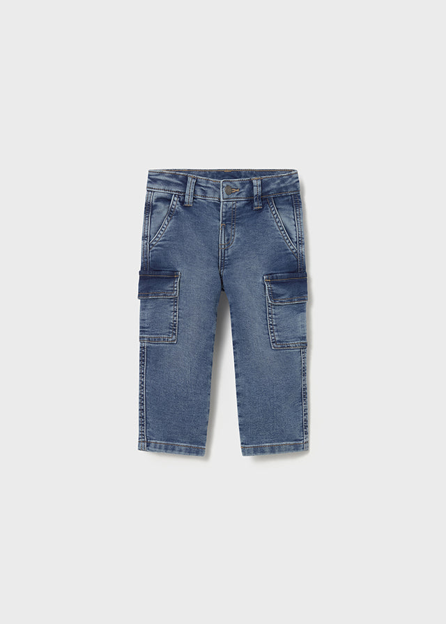 Pantalon soft denim cargo mayoral 2505