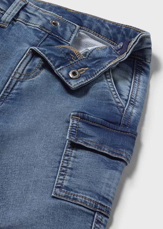Pantalon soft denim cargo 2505