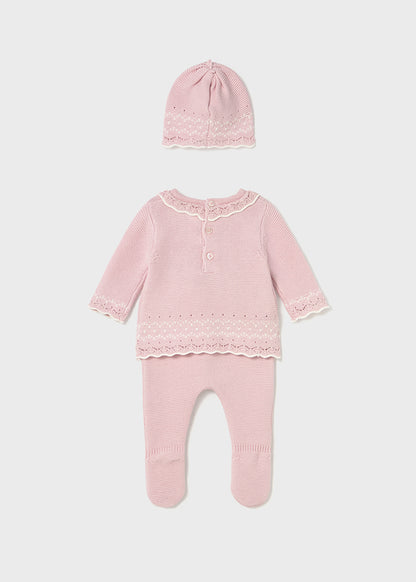 Conj. polaina y gorro tricot	2556