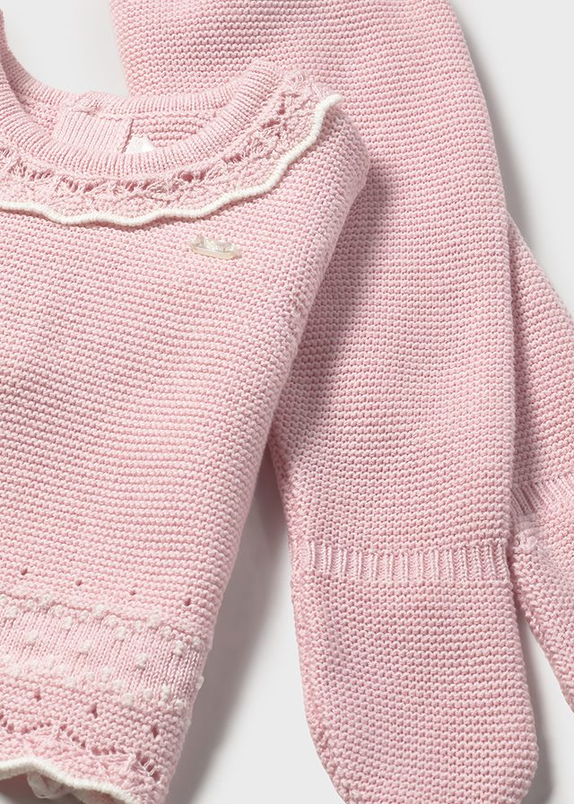 Conj. polaina y gorro tricot	2556