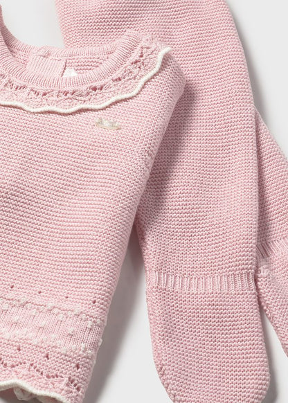 Conj. polaina y gorro tricot	2556