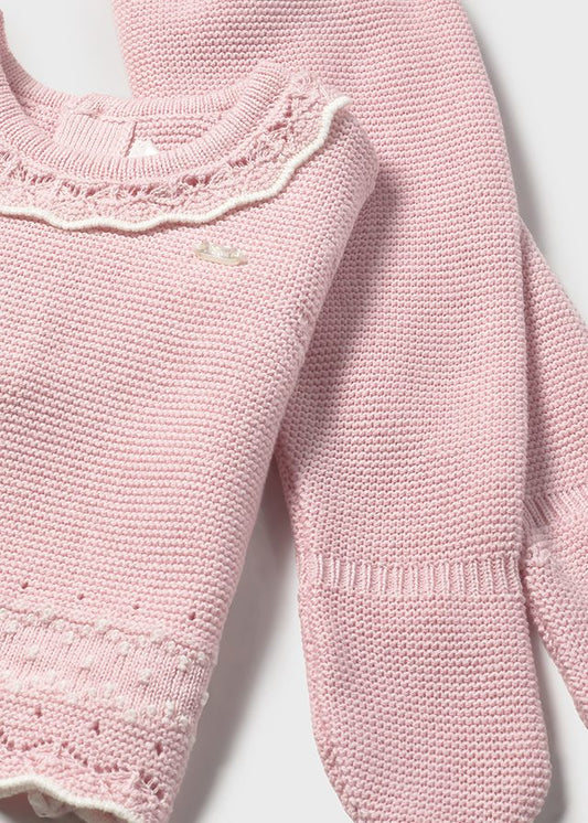 Conj. polaina y gorro tricot	2556