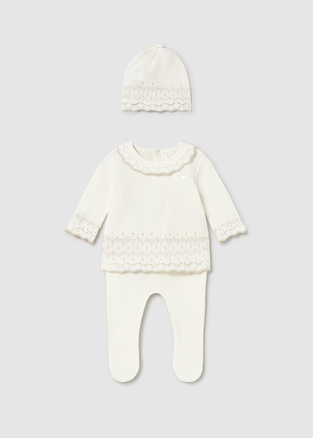 Conj. polaina y gorro tricot	2556