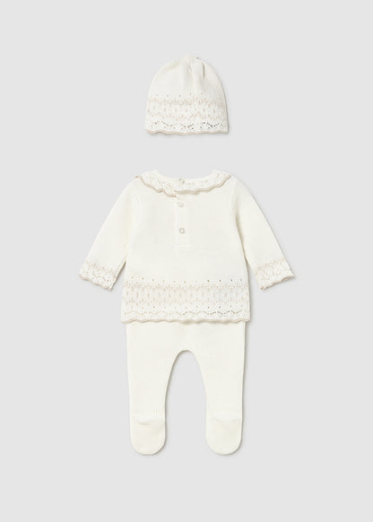 Conj. polaina y gorro tricot	2556