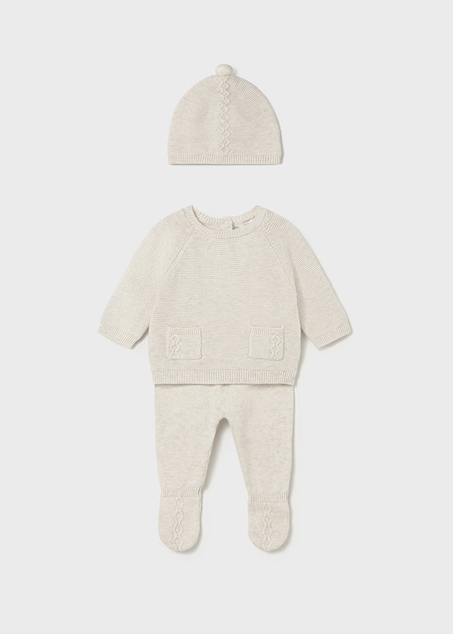 Conj. polaina y gorro tricot	2564