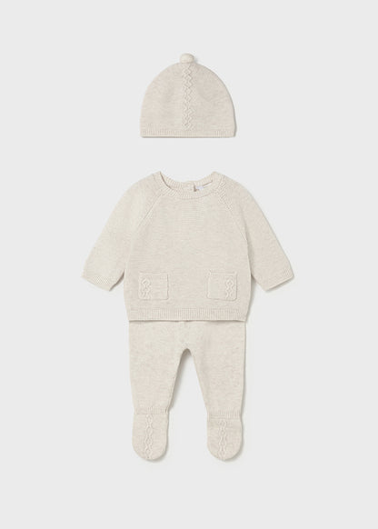 Conj. polaina y gorro tricot	2564
