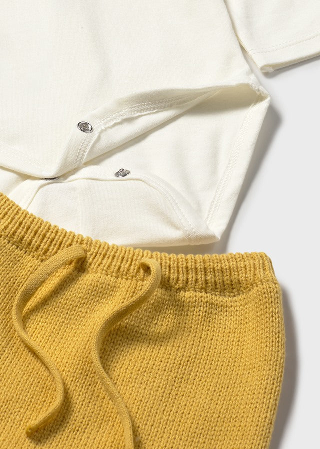 Conj. polaina 3 piezas tricot 2565