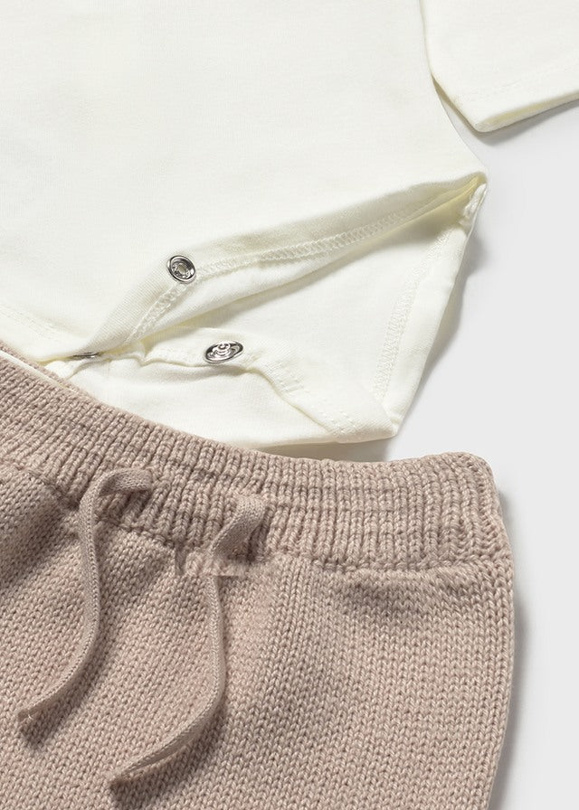 Conj. polaina 3 piezas tricot 2565