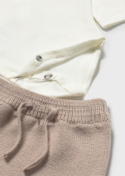 Conj. polaina 3 piezas tricot 2565