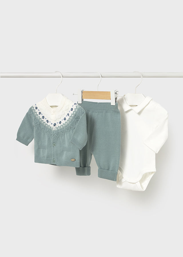 Conj. pantalon 3 piezas tricot 2570