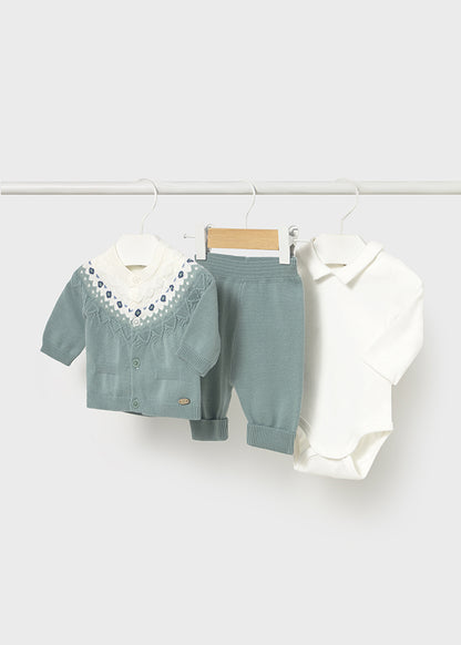 Conj. pantalon 3 piezas tricot 2570