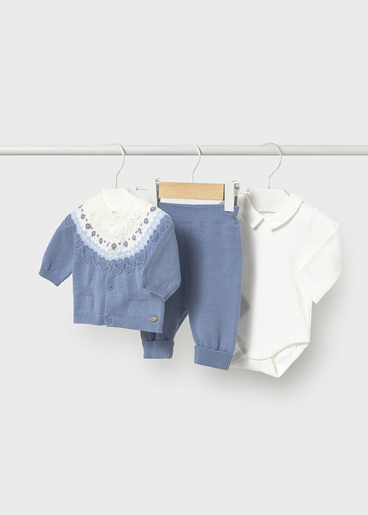 Conj. pantalon 3 piezas tricot 2570