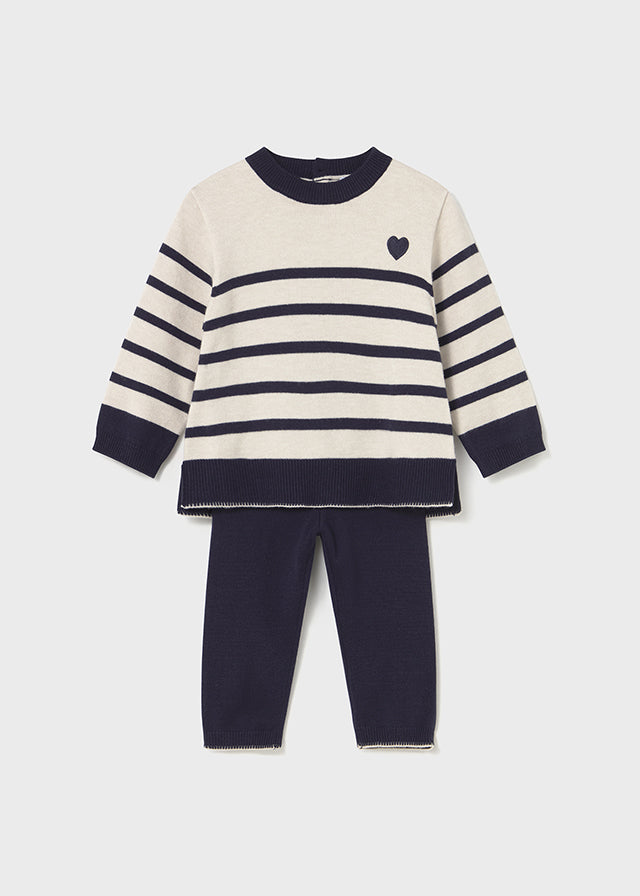 Conj. pantalon largo tricot 2595