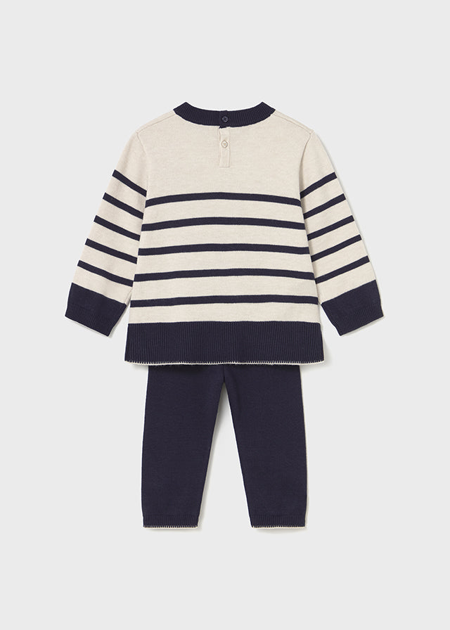 Conj. pantalon largo tricot 2595