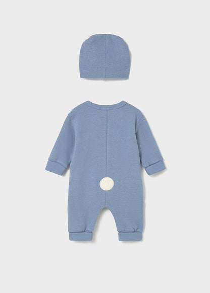 Pelele largo con gorro soft 2613