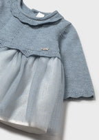 Vestido tricot y tul mayoral 2815