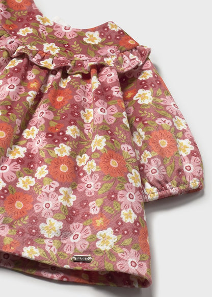 Vestido terciopelo estampado 2822