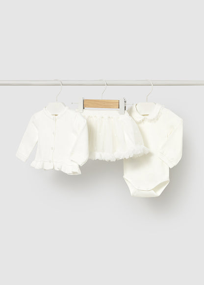 Conj. chaqueta falda 3 piezas 2830