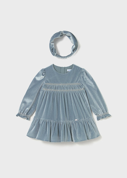 Vestido terciopelo con diadema	2904