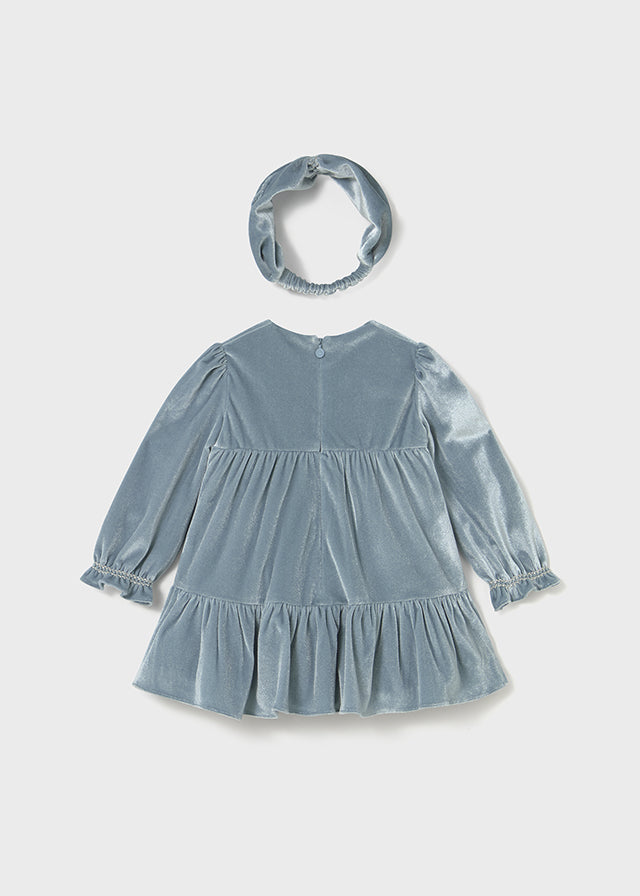 Vestido terciopelo con diadema mayoral	2904