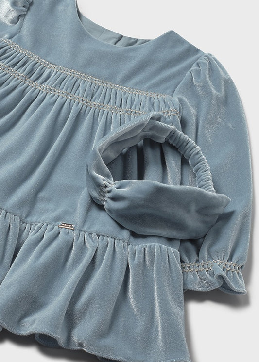 Vestido terciopelo con diadema	2904