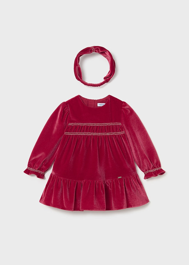 Vestido terciopelo con diadema	2904