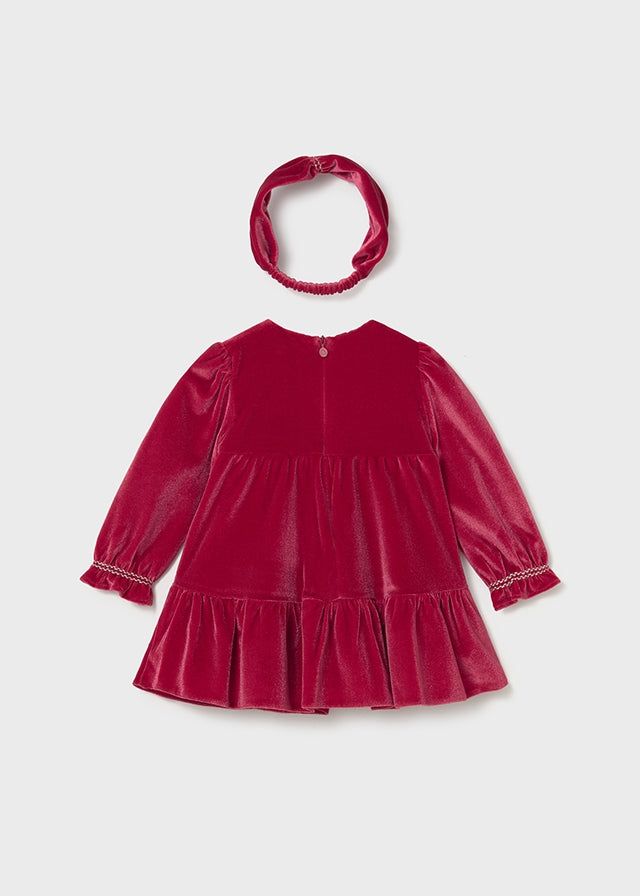 Vestido terciopelo con diadema	2904