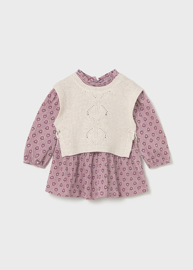 Vestido con chaleco tricot mayoral 2913