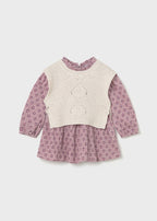 Vestido con chaleco tricot mayoral 2913