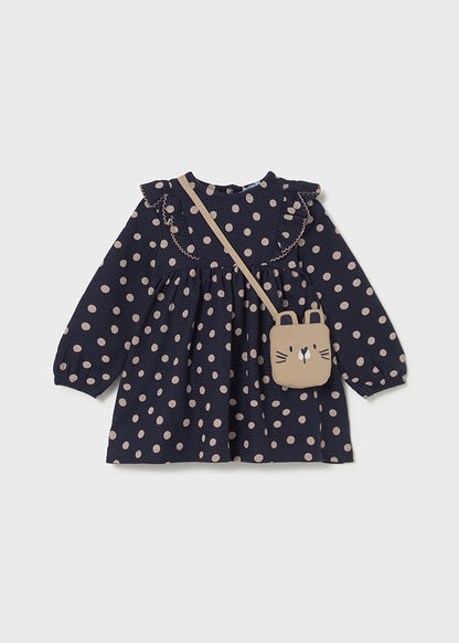 Vestido estampado con bolso 2920